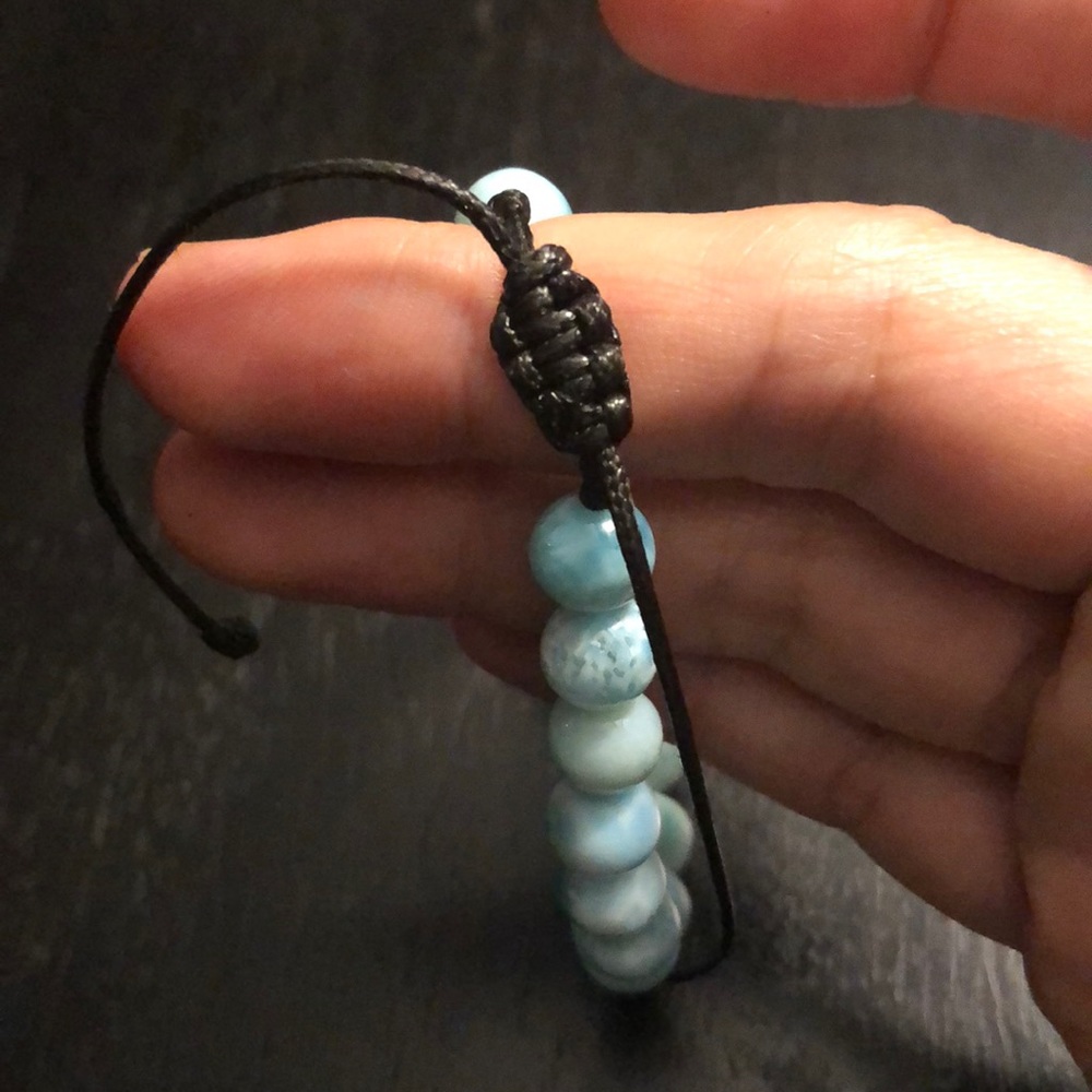 Larimar Beaded Adjustable Bracelet - image 5